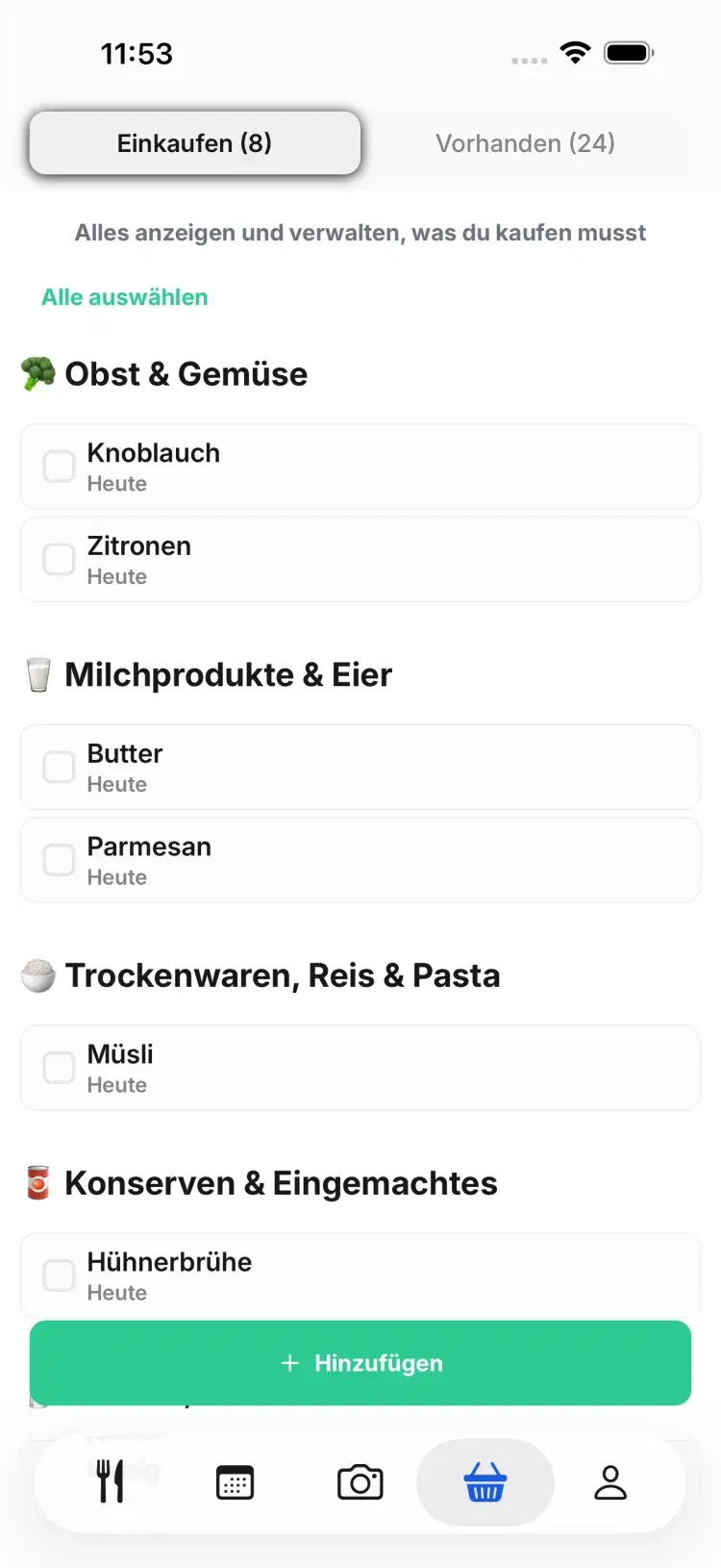 A shopping list that writes itself