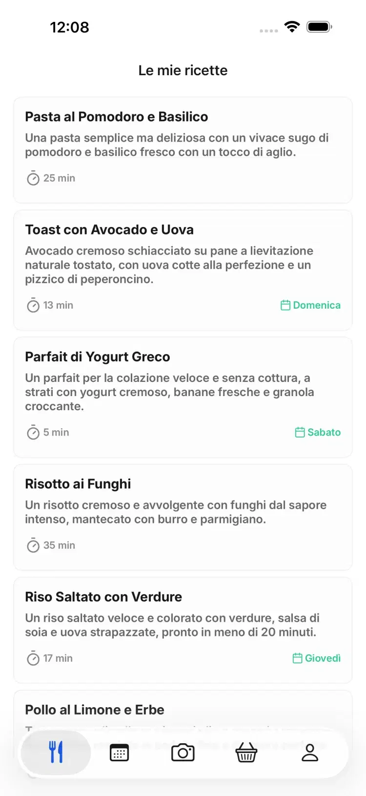 Ricette con quello che hai già