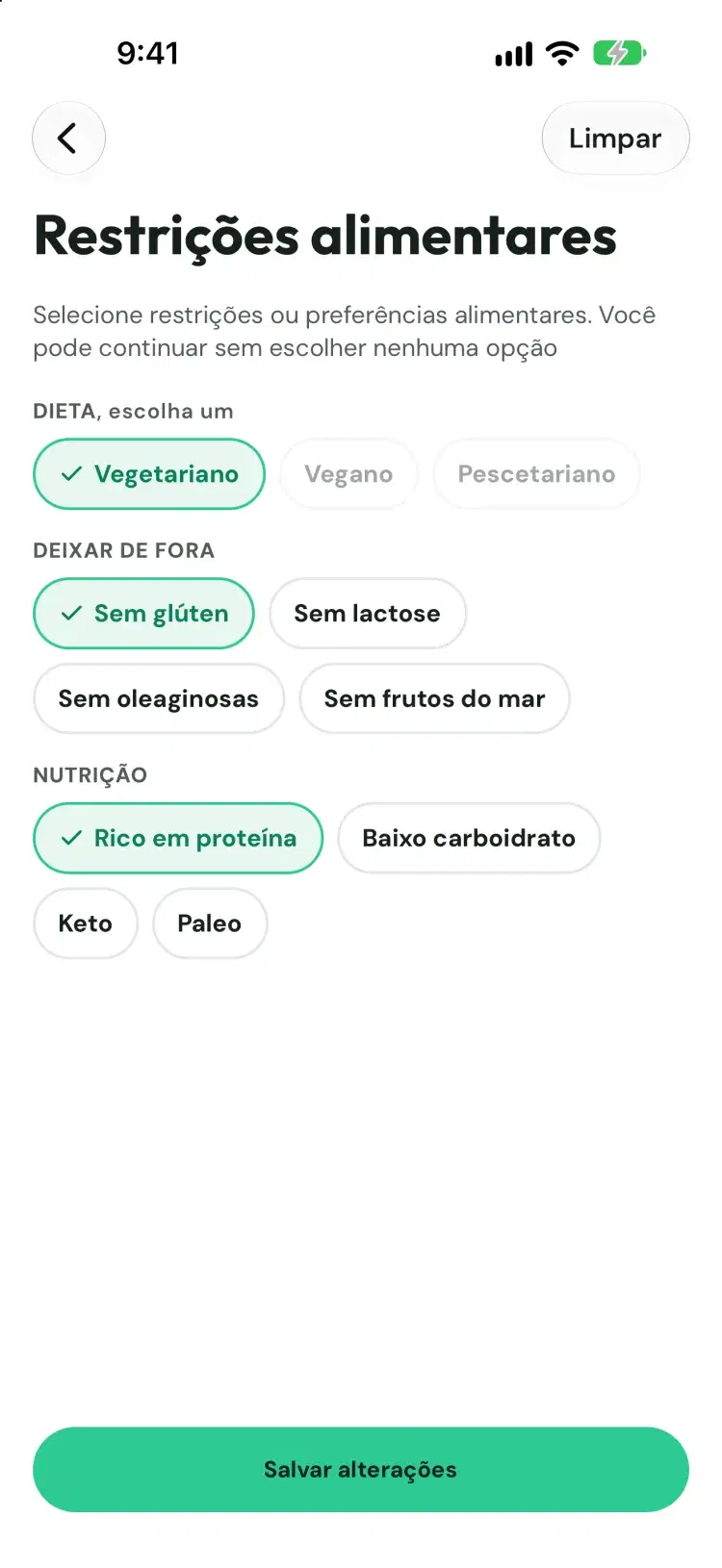 Pantry Pic diet filters