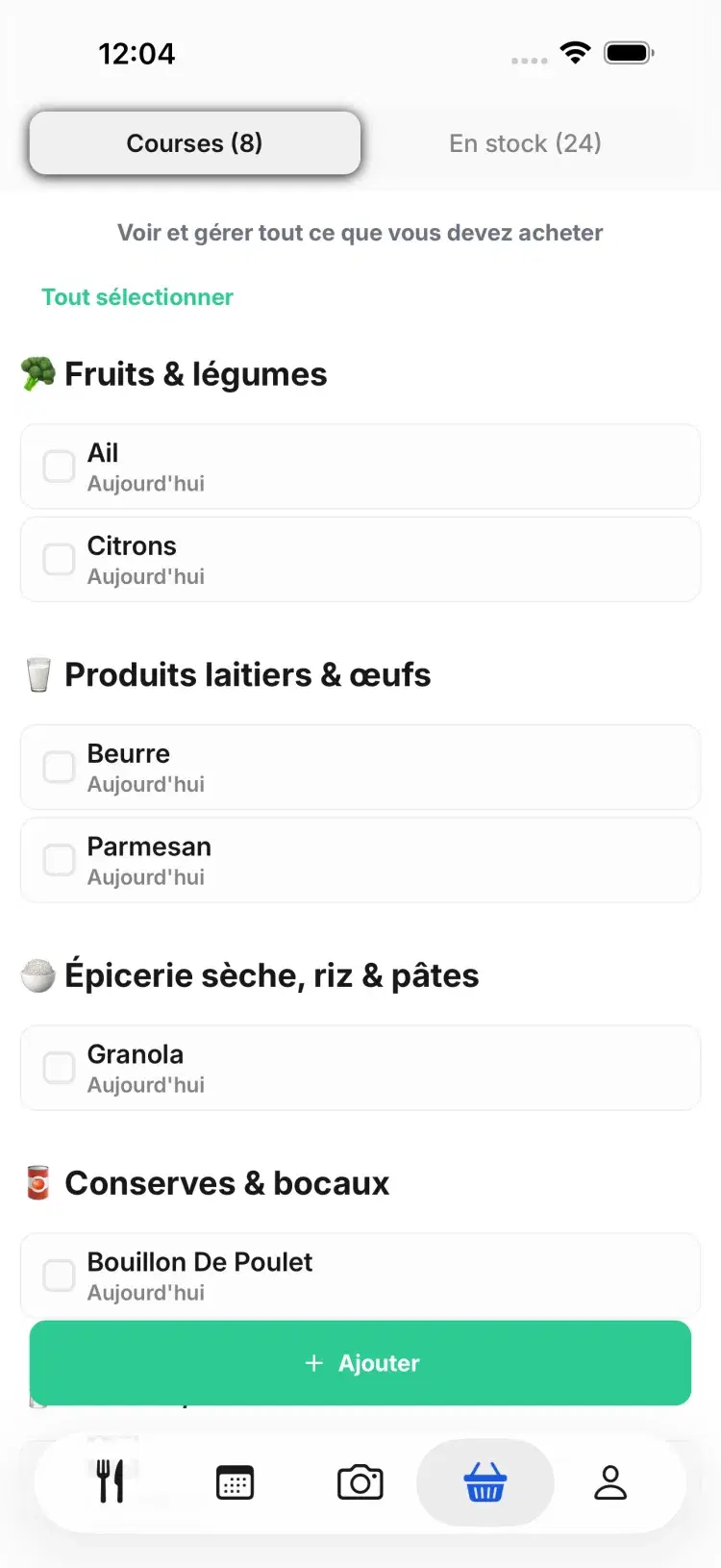 A shopping list that writes itself